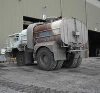 Water trucks are used to reduce dust pollution