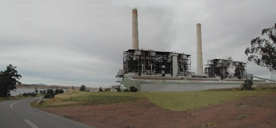 lake cooled power plant